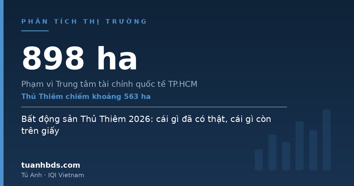 Bất động sản Thủ Thiêm 2026: cái gì đã có thật, cái gì còn trên giấy