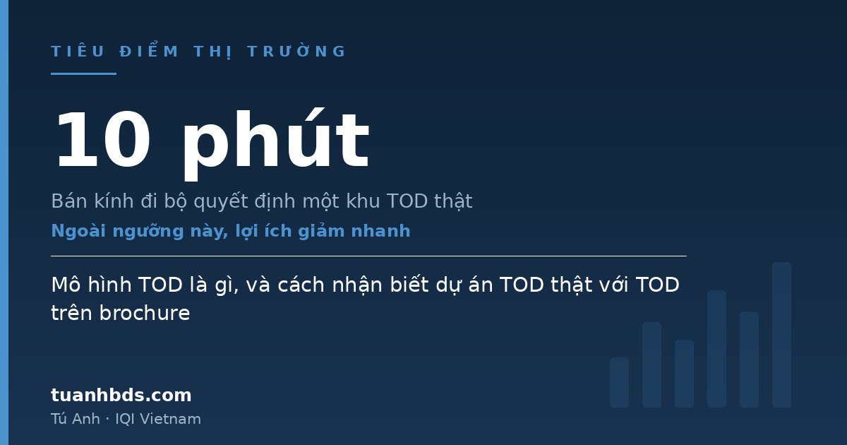 Mô hình TOD là gì, và cách nhận biết dự án TOD thật với TOD trên brochure