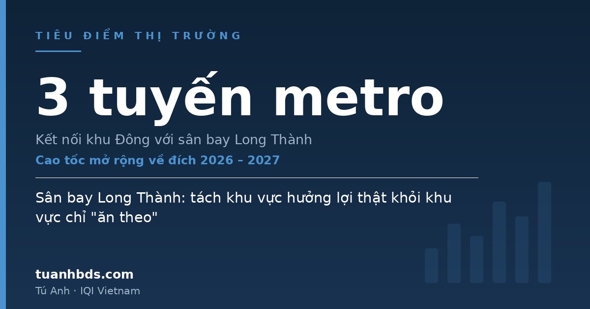 Sân bay Long Thành: tách khu vực hưởng lợi thật khỏi khu vực chỉ "ăn theo"