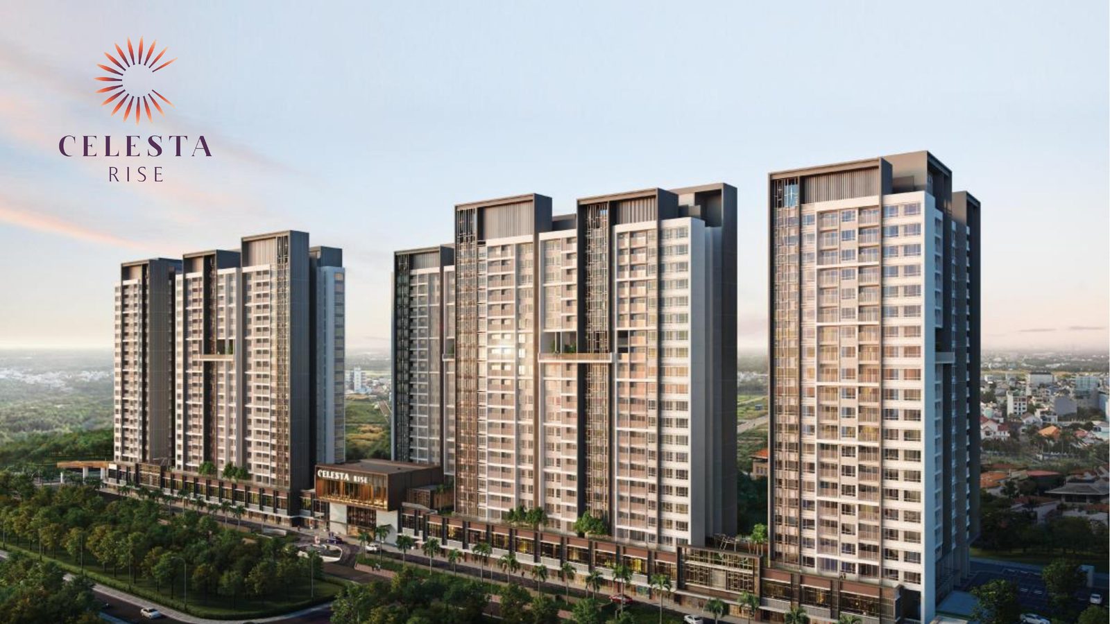 Các tháp căn hộ Celesta Rise – Celesta City