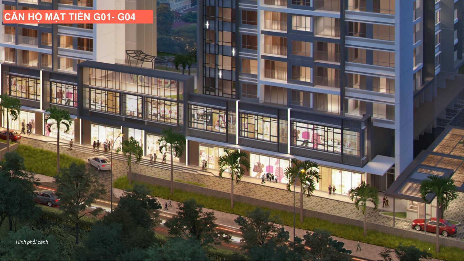 Khối đế thương mại và căn hộ mặt tiền – Celesta City