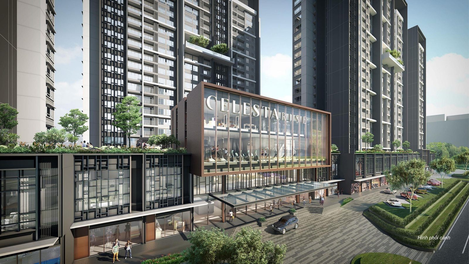 Sảnh và khối đế dự án – Celesta City