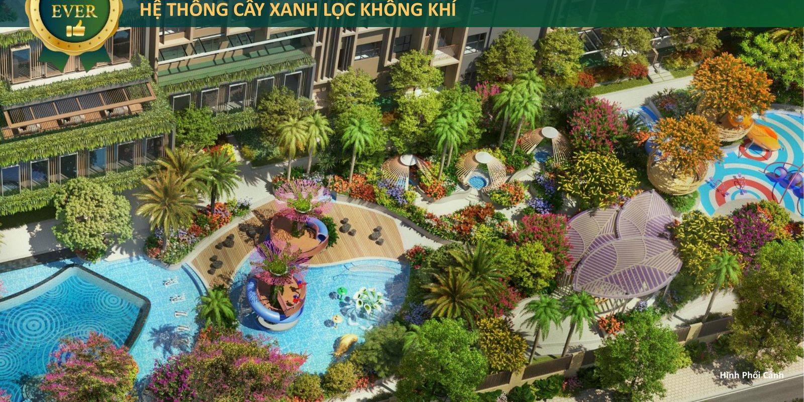 Công viên nước và cảnh quan nội khu – Celesta City