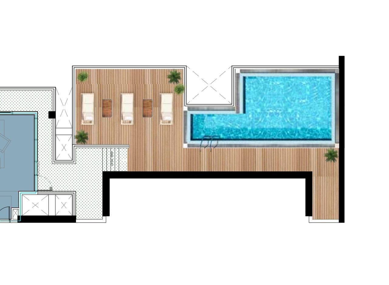 Penthouse có hồ bơi riêng – Eaton Park