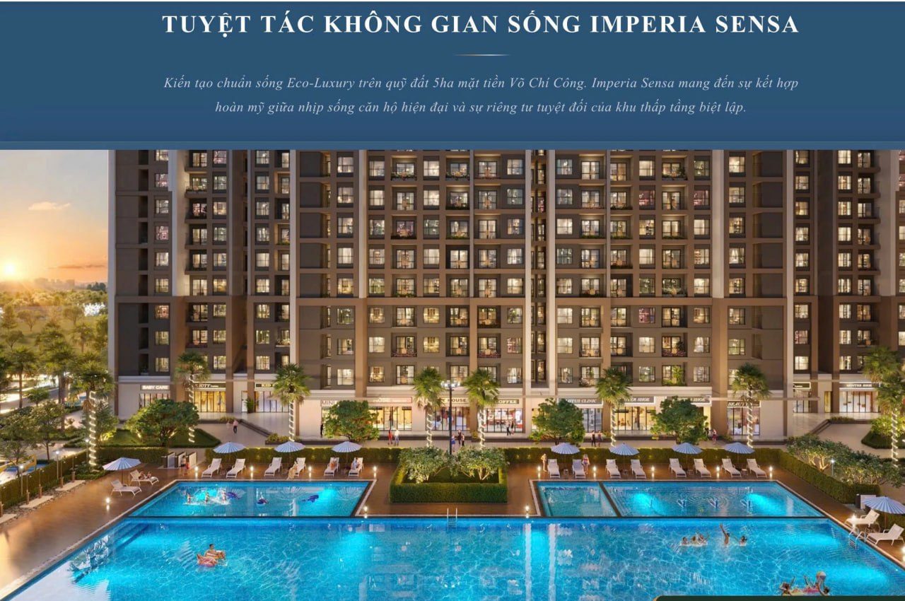 Hồ bơi khối đế – Imperia Sensa Park