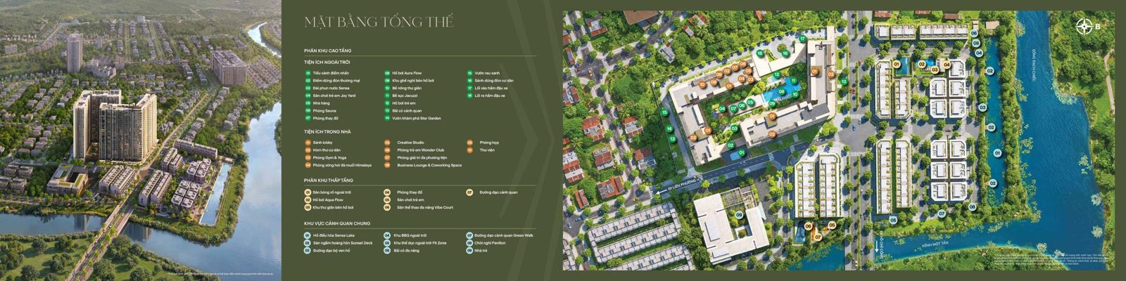 Mặt bằng tổng thể tiện ích – Imperia Sensa Park