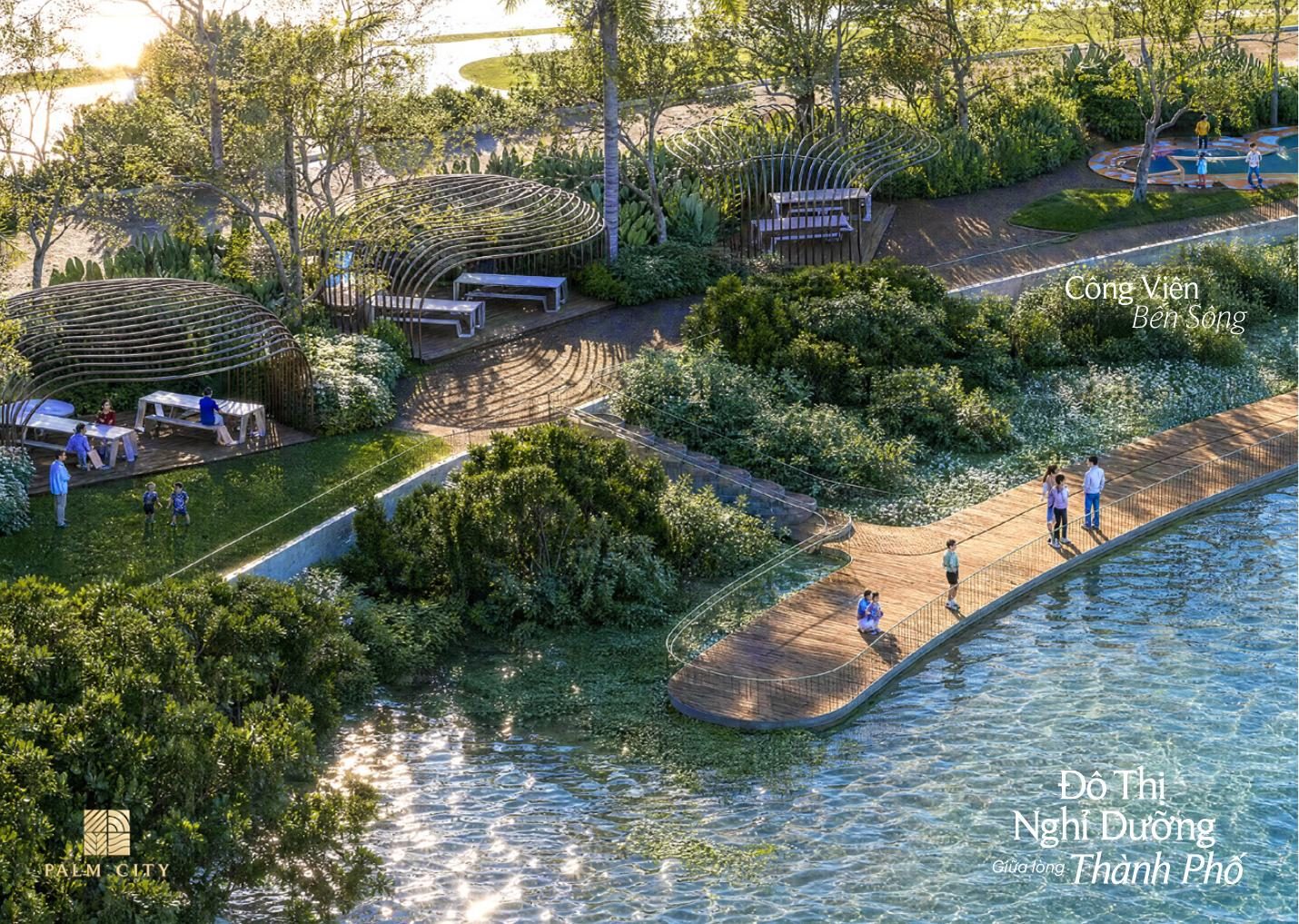 Đường dạo ven sông trong Palm City – Palm River
