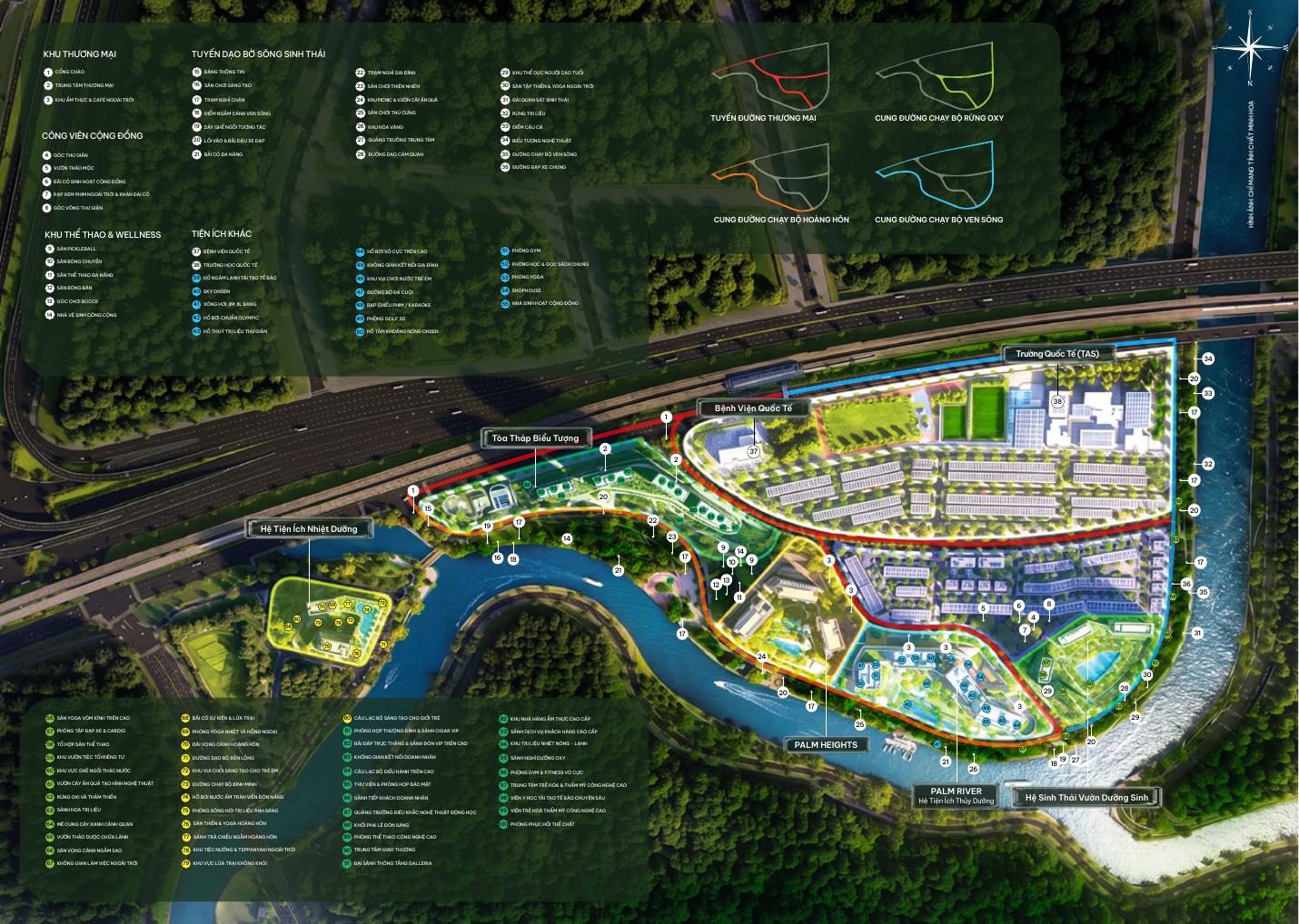 Sơ đồ tổng thể khu đô thị Palm City – Palm River