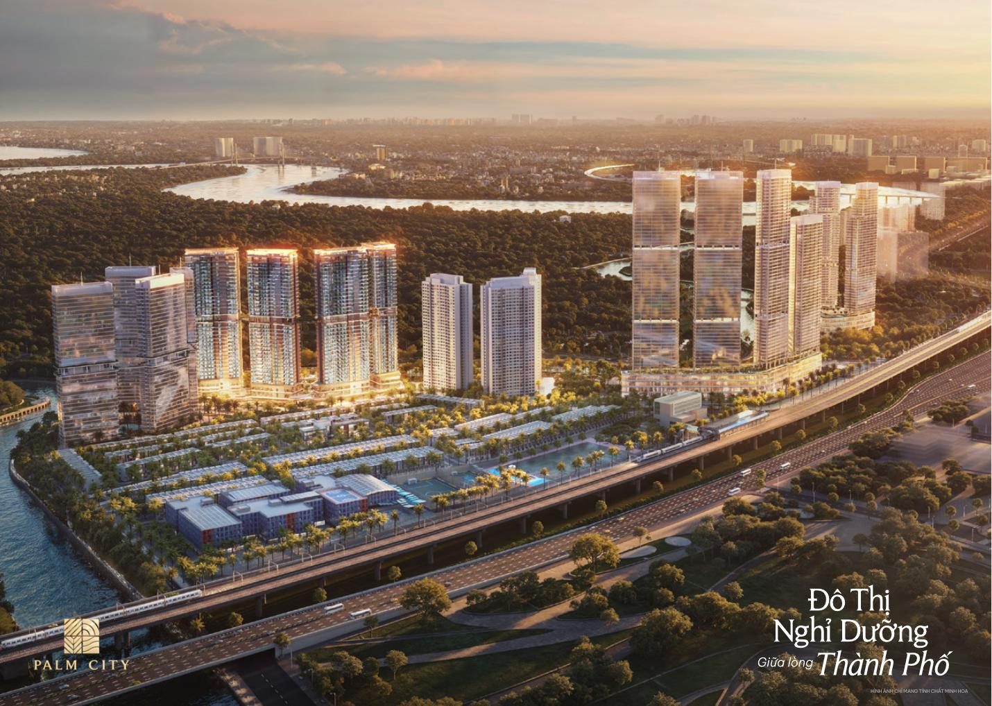 Toàn cảnh Palm City về chiều – Palm River