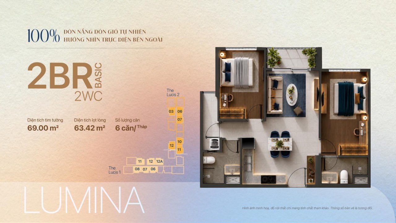 Layout 2PN Basic 69 m²