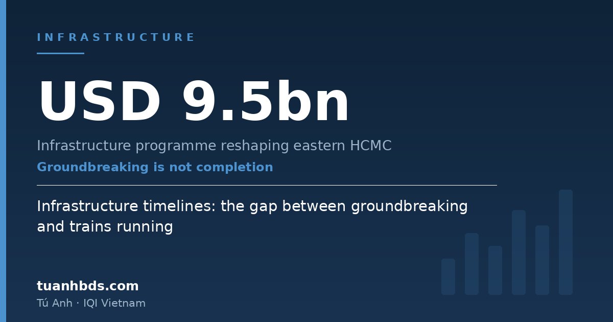 Infrastructure timelines: the gap between groundbreaking and trains running