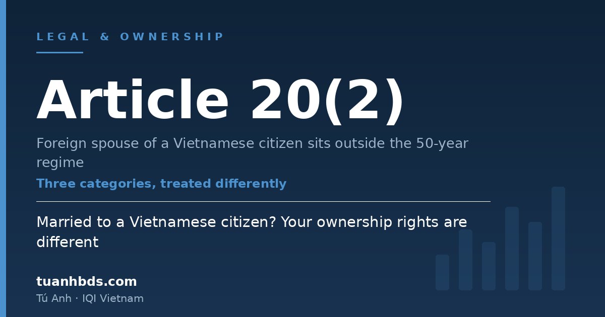 Married to a Vietnamese citizen? Your ownership rights are different